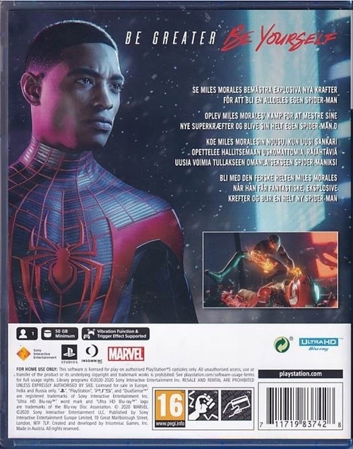 Marvel - Spider-Man - Miles Morales - PS5 (A-Grade) (Genbrug)